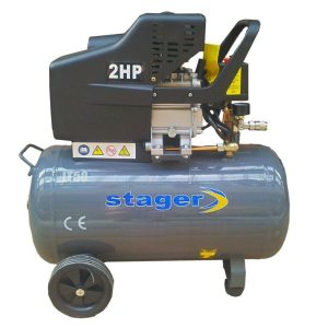 Compresor aer 50L Stager  HM2050B, 8bar, 200L/min, monofazat, angrenare directa