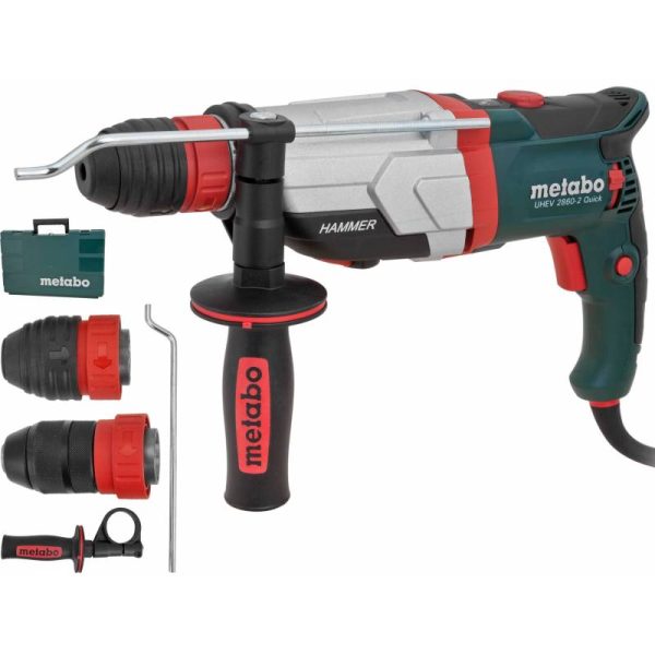 Ciocan rotopercutor Metabo SDS Plus UHEV 2860-2 Quick (2 mandrine), 1100 W, 3.4 J